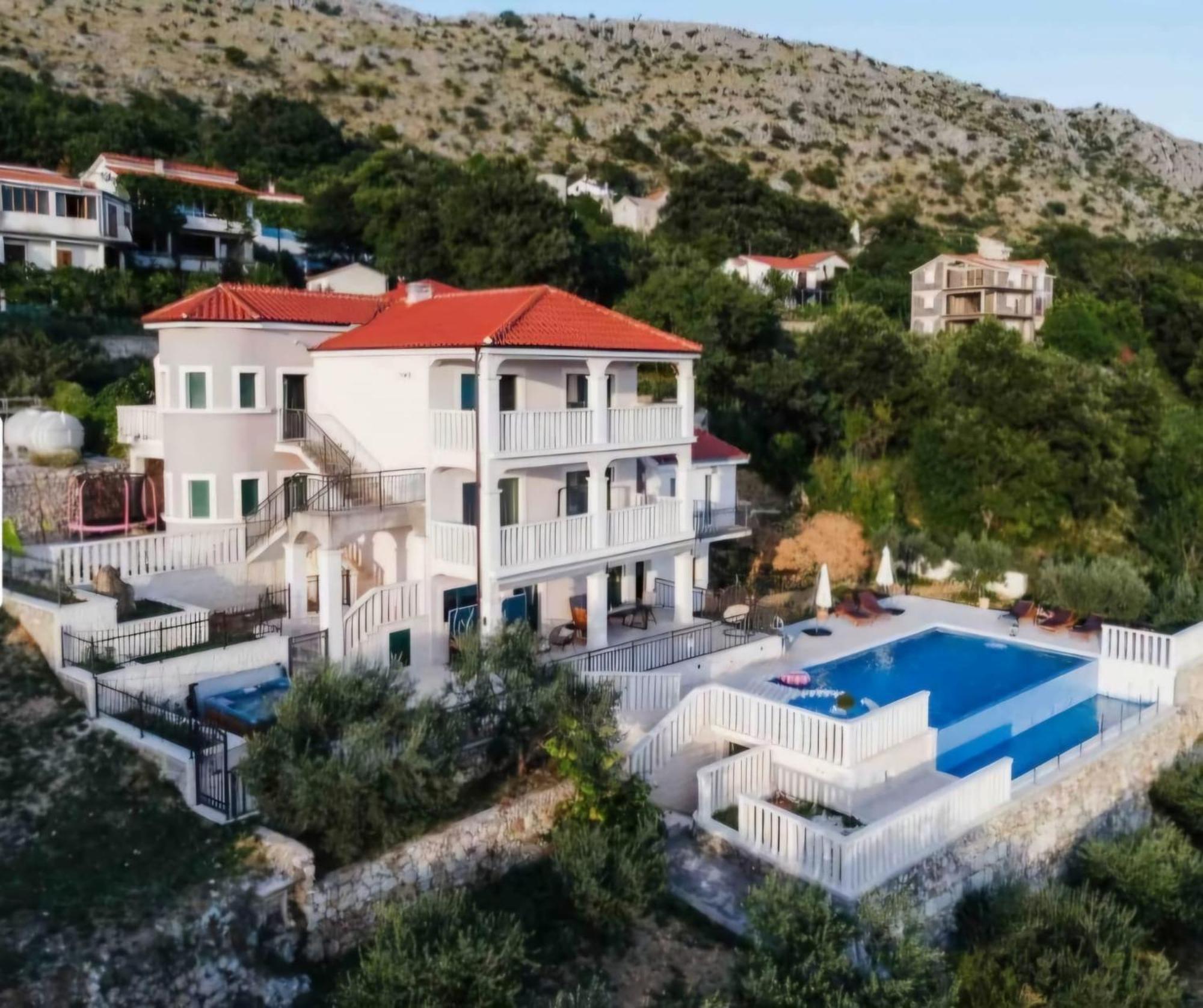 Sea View Luxury Apart Hotel Villa Conte With Swiming Pool And Romantic Spa Подстрана Екстер'єр фото